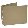 Book Cloth 1/2" to 1" Capacity Landscape 6 Ring Binder (8 1/2"x5 1/2")